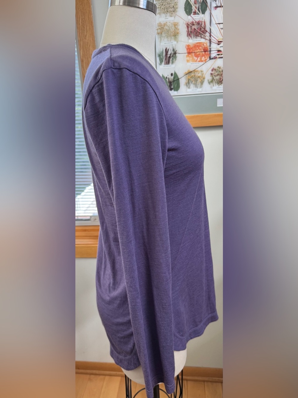 Long Sleeve Scoop Neck Tunic Top in Hazel - Picture 5 of 8